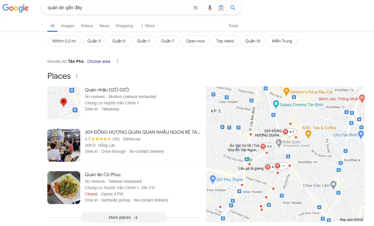 Cách Tìm Quán Ăn Trên Google Map: Hướng Dẫn Chi Tiết 1
