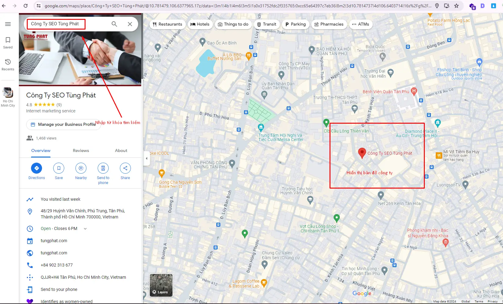 Cách SEO Google Map: Bí mật đưa doanh nghiệp lên top 1