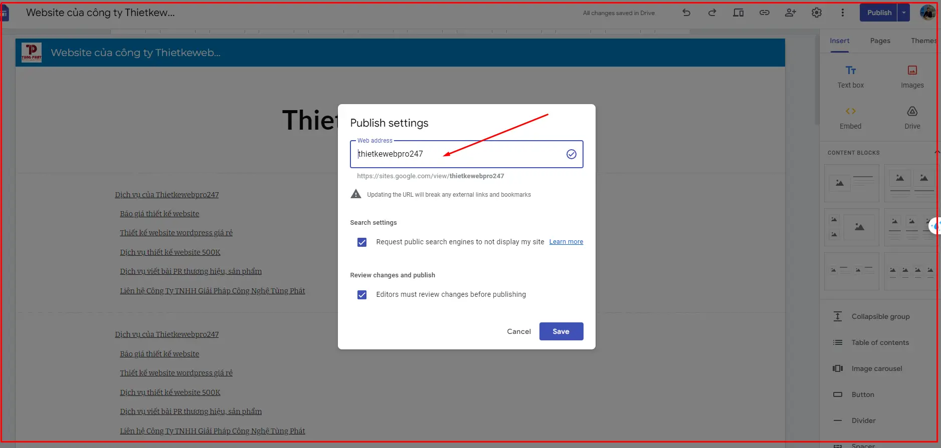 Cách Tạo Web Miễn Phí Trên Google: Hướng Dẫn Chi Tiết 11