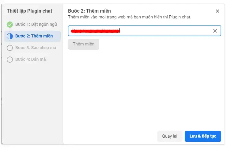 Cách tích hợp live chat Facebook vào website 7
