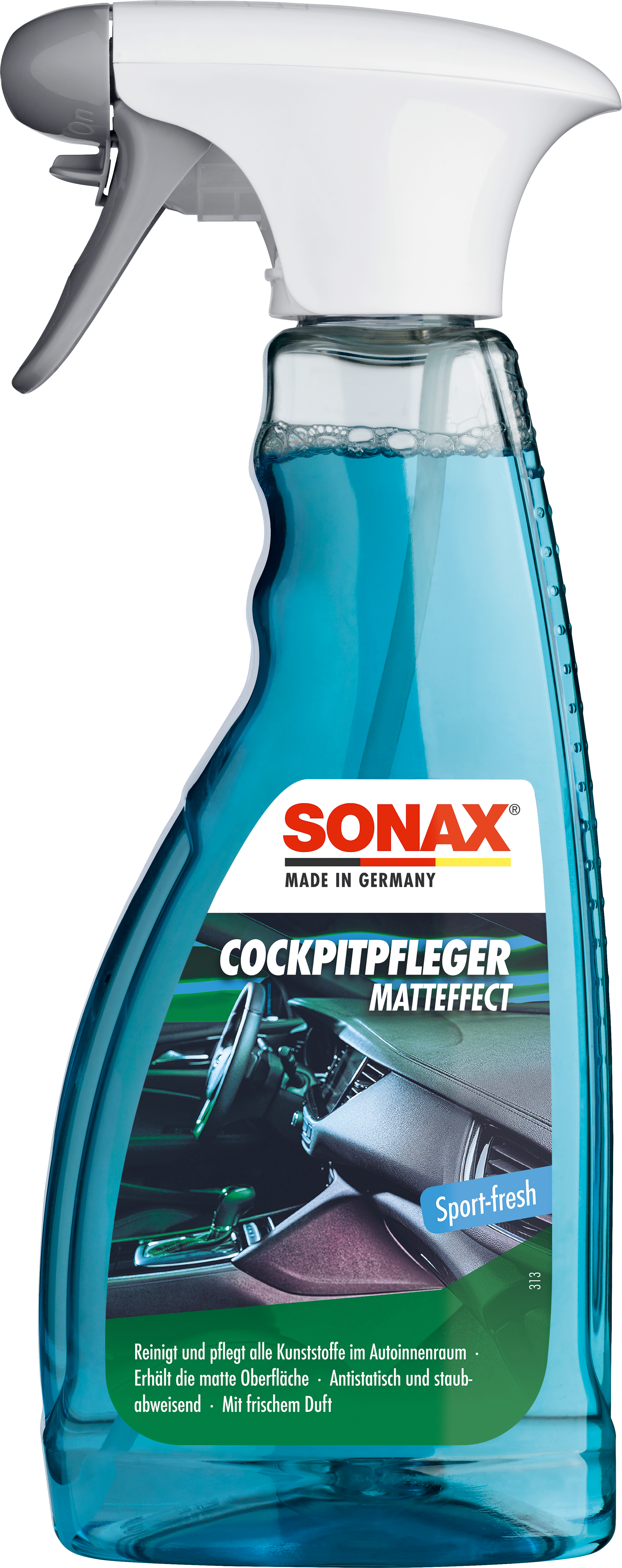 Anwendung SONAX Cockpitpfleger Havana Love 