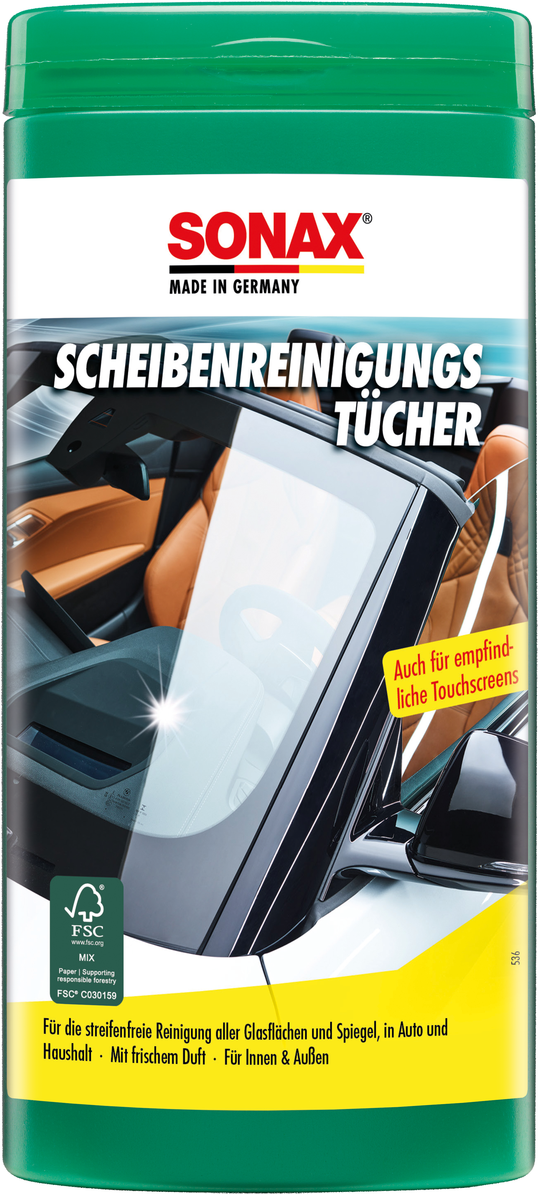 ScheibenReinigungsTücher Box, 25 Stück