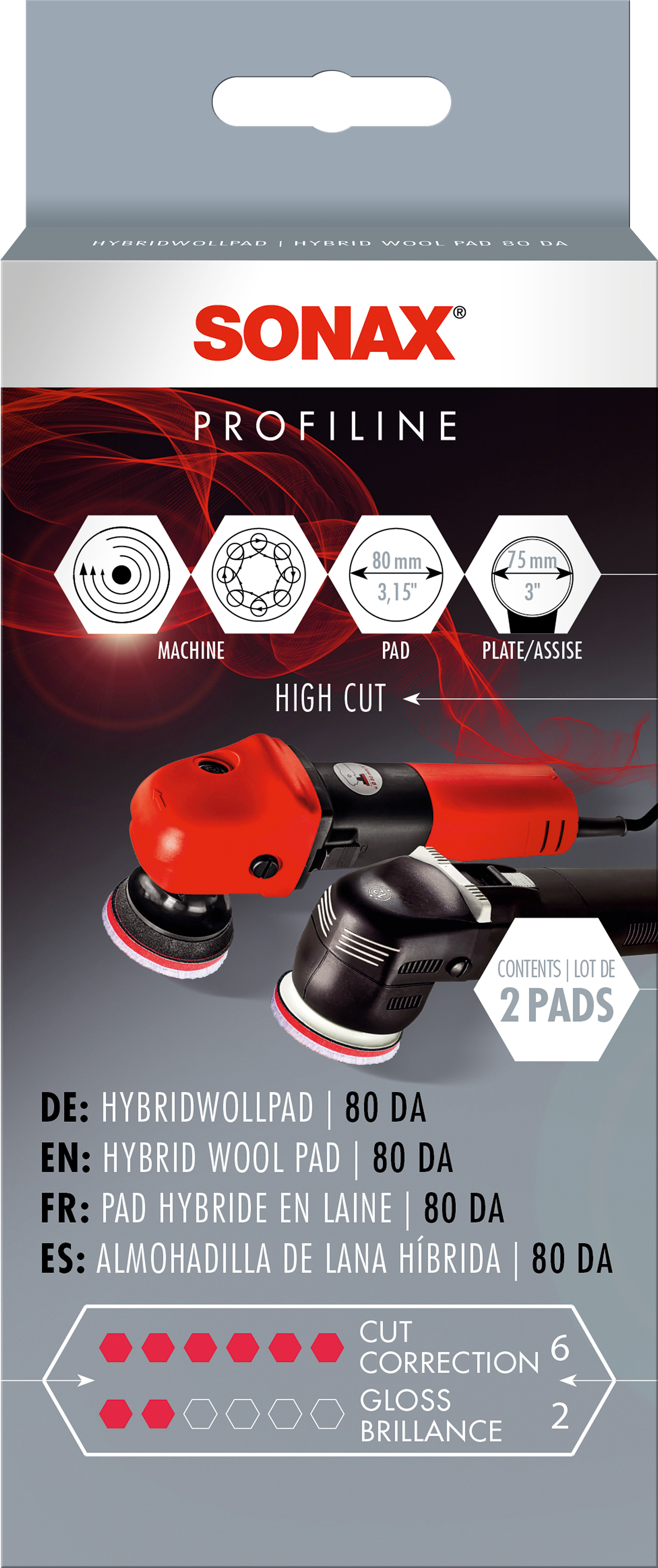 Almohadilla de lana híbrida 80