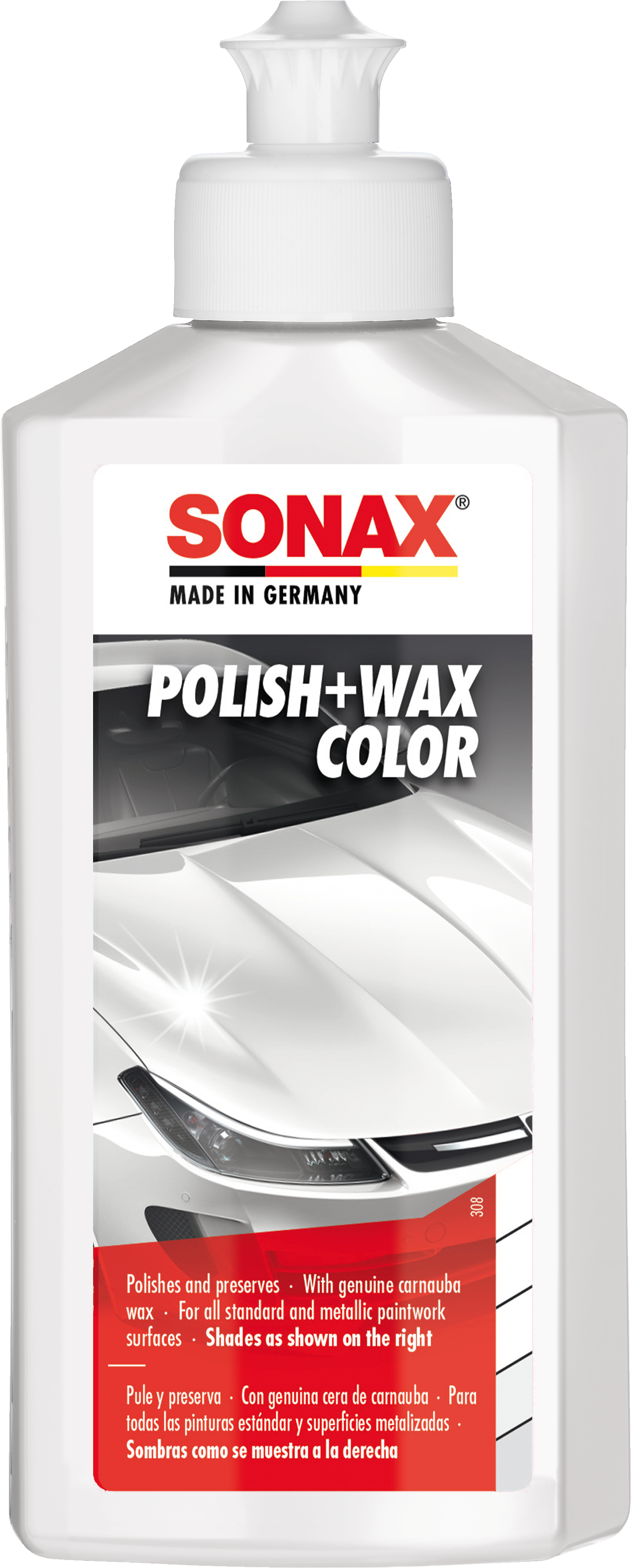Polish+wax color blanco, 250 ml