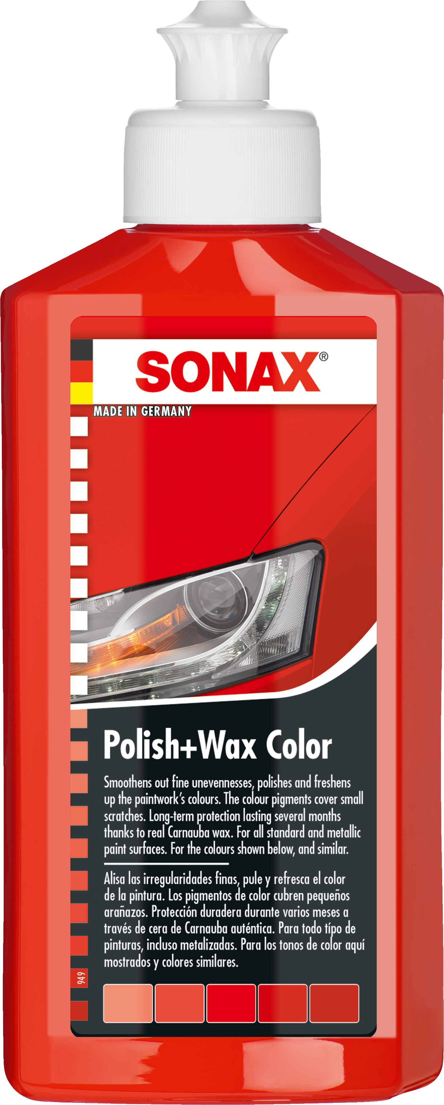 Polish+wax color rojo