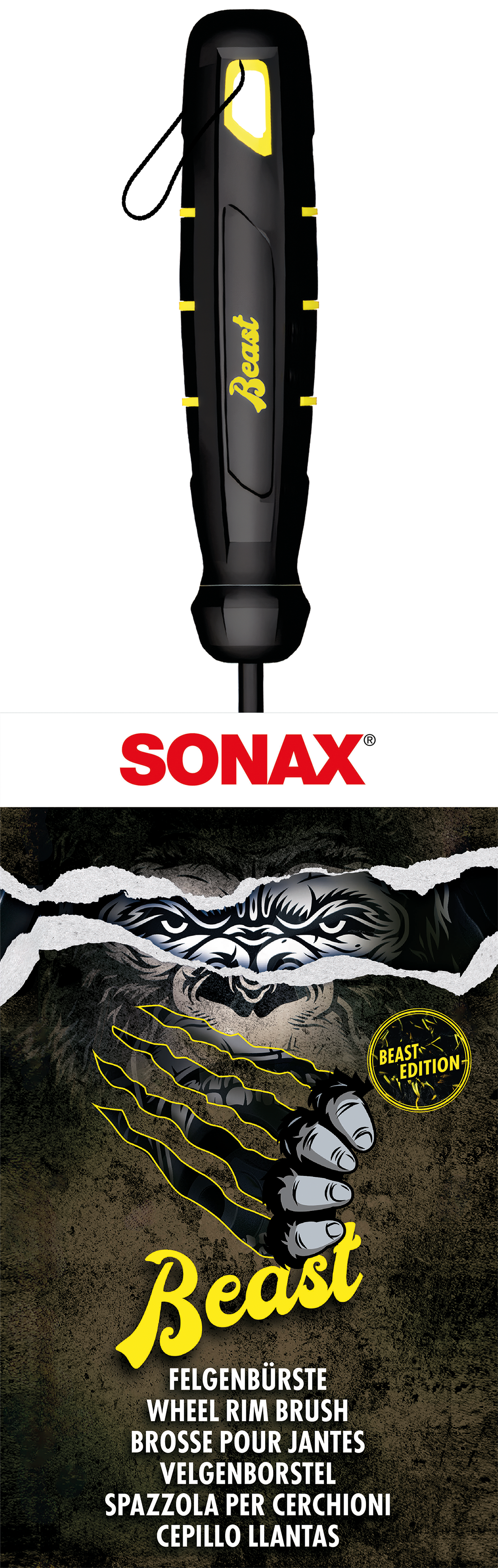 Wheel Rim Brush Beast edition, 1 piece