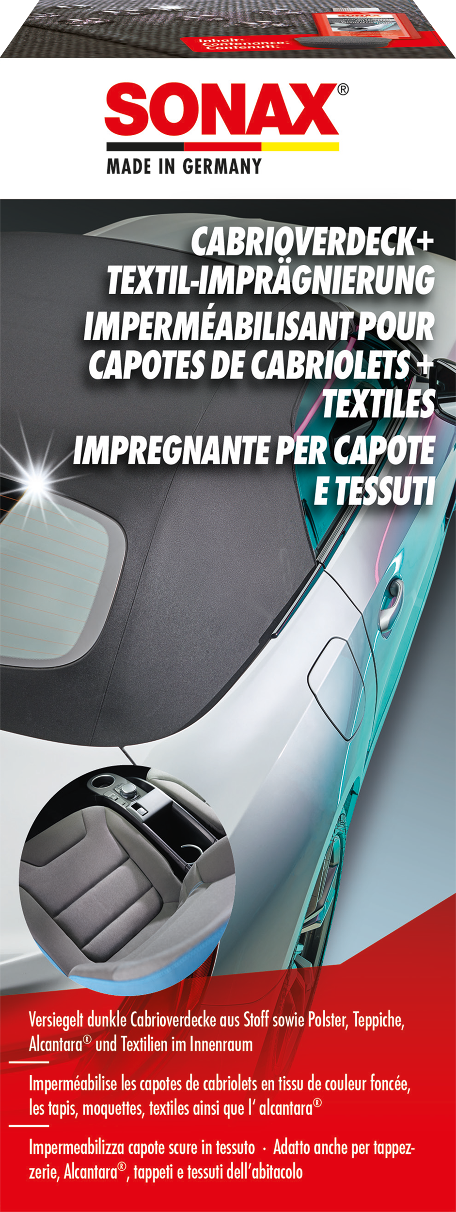 Soft Top+Fabric Water Proof Impregnation