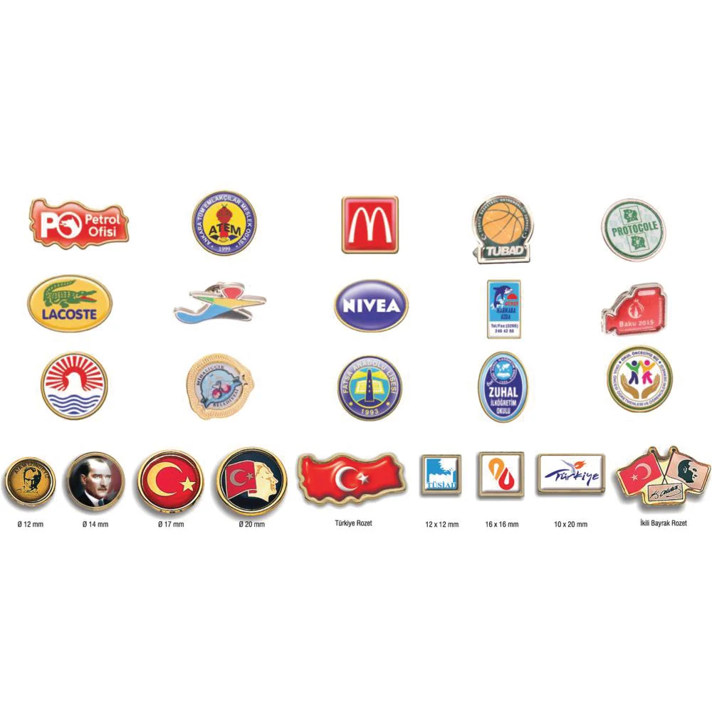 Plasto Rozet (İğneli) - Görsel 1