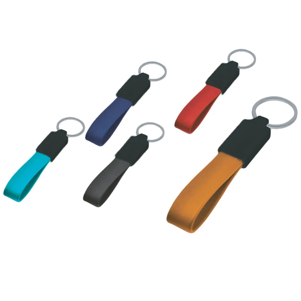 Metal Leather Keychain - Image 1