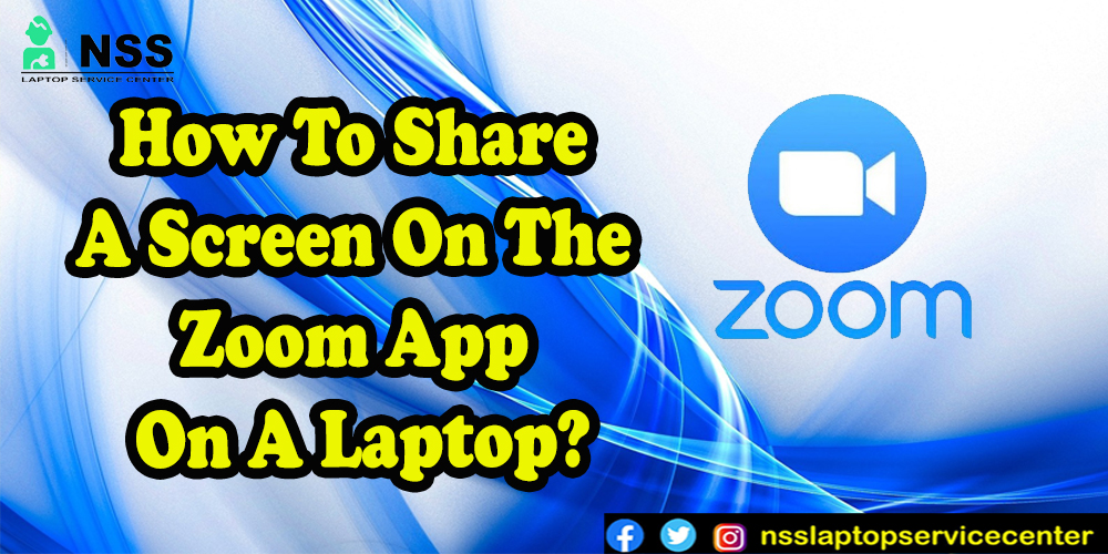 How to share a screen on the zoom app on a laptop