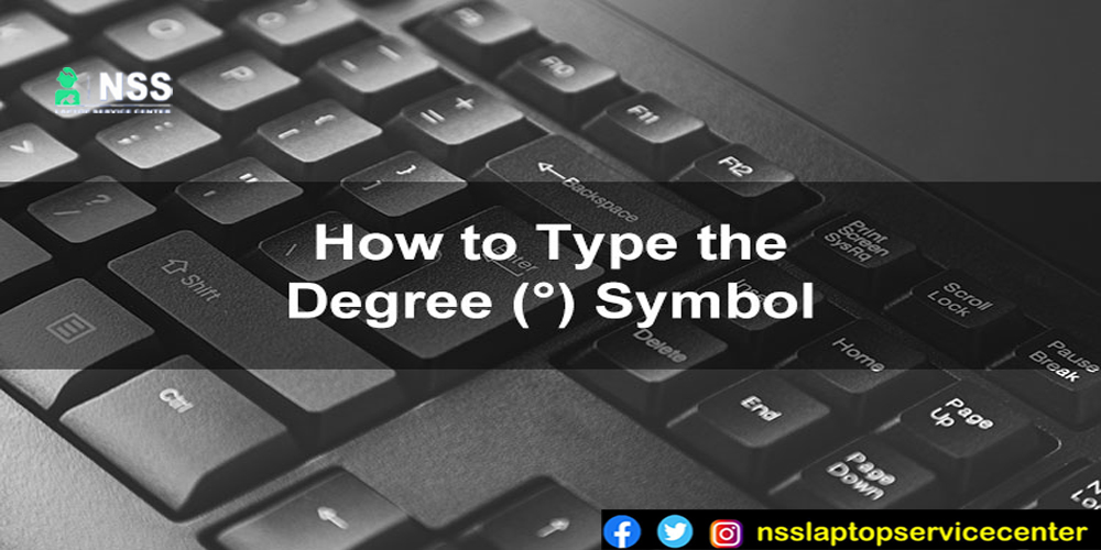 Put The Degrees Symbol On The Laptop