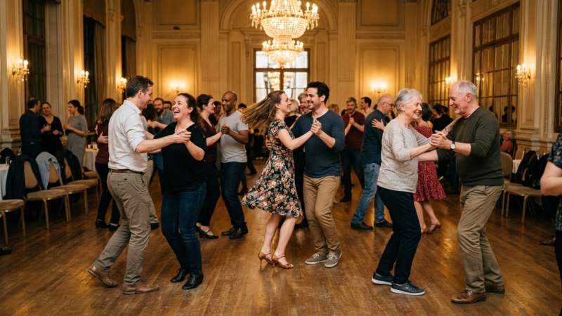 On a crowded dance floor, it is not the complexity of the moves that determines success, but the mutual consideration of the couples.