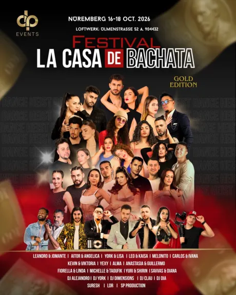 LA CASA DE BACHATA Festival 2026 · Nürnberg · 16. Okt., 17:00 - 19. Okt. 2026, 04:00