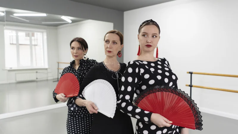 Flamenco-Tänzer im Studio