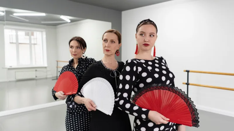 Flamenco-Tänzer in einem Studio