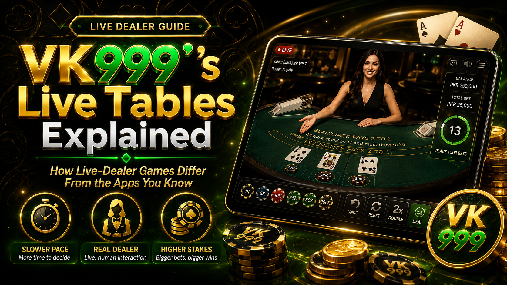 VK999's Live Tables Explained: How Live-Dealer Games Differ From the Apps You Know