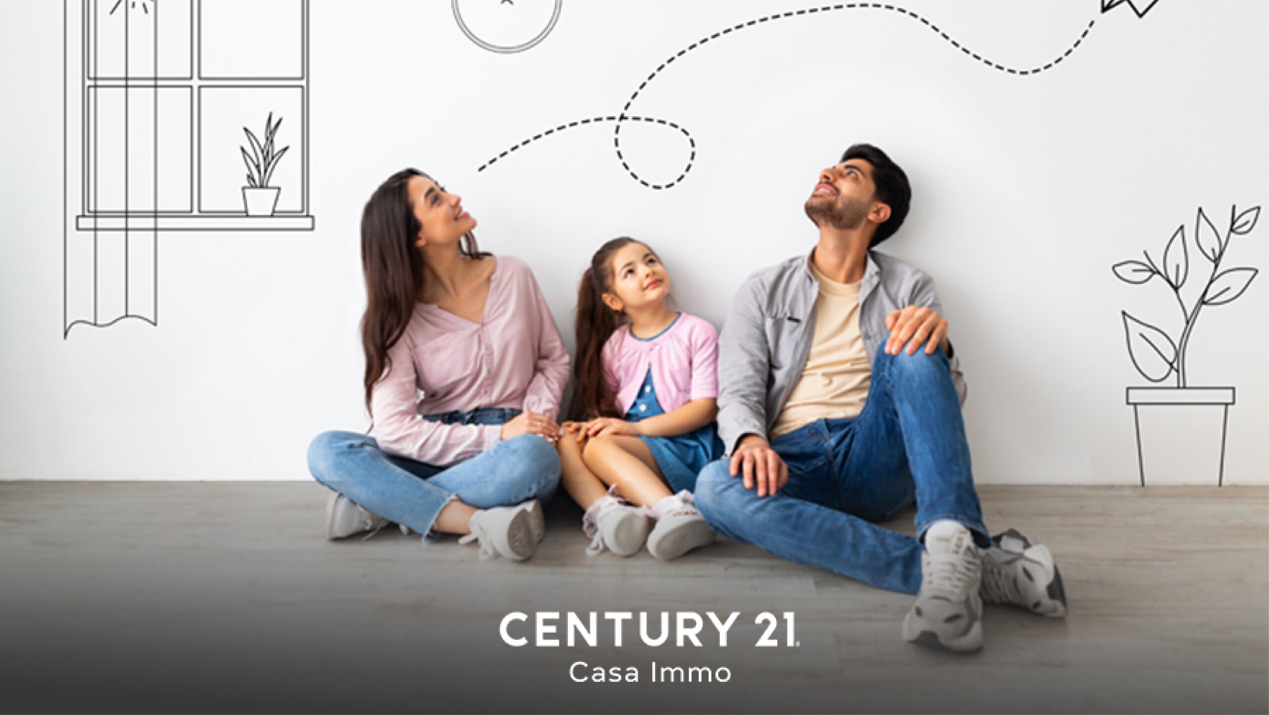 Century 21 Casa Immo — famille dans sa future maison