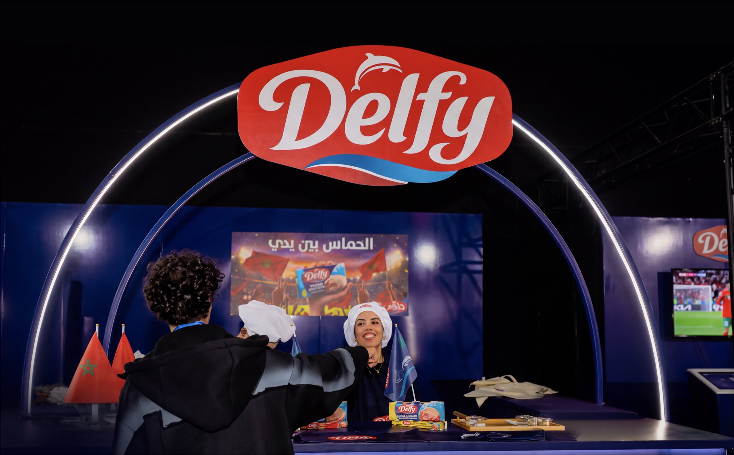 Delfy — stand fan zone pendant la CAN