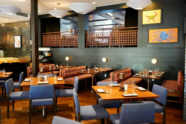 Main Dining Room at Blue Ribbon Sushi Bar & Grill at The Plymouth Hotel