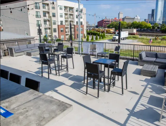 Pig Pen Rooftop Patio at Peg Leg Porker BBQ