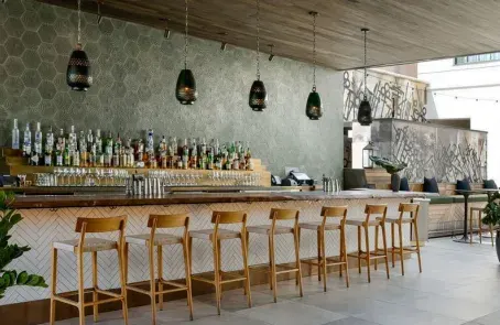 Courtyard Lounge at Kimpton La Peer Hotel