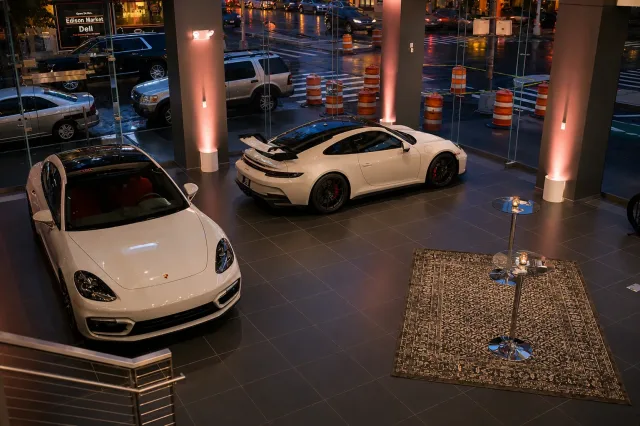 Porsche Showroom at Manhattan Motorcars