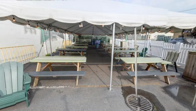 Outdoor Beer Garden at South Shore Craft Brewery