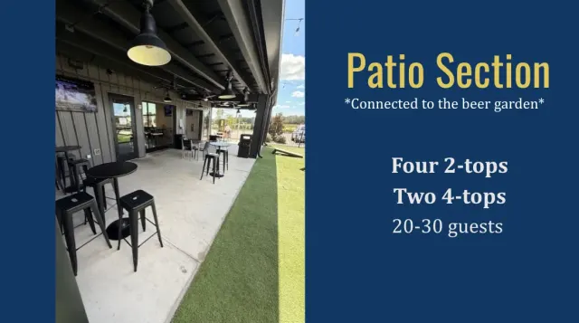 Patio at The Collective at Escape Brewing Company
