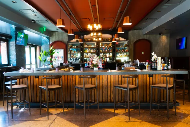 Bar Area at Curry Leaves Fine Indian Cuisine