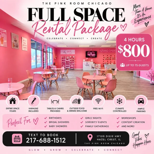 Main Area at The Pink Room Chicago