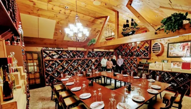Loft wine room at La Foresta Restaurant & Wine Bar