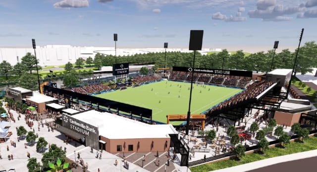 Centreville Bank Stadium: Plaza photo 2