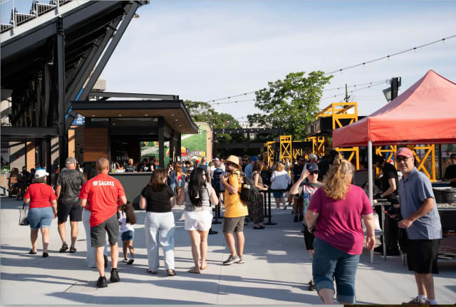 Centreville Bank Stadium: Beer Garden photo 2