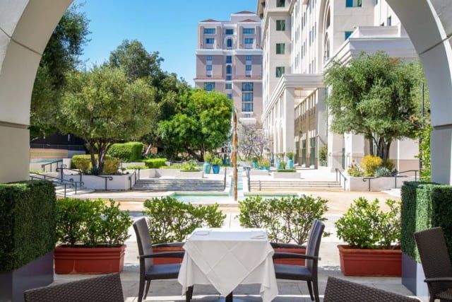 Courtyard Patio at Alexander's Steakhouse Pasadena