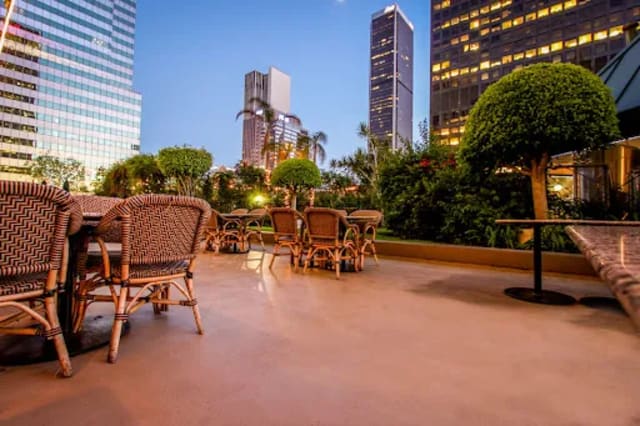 Outdoor Patio Breezeway at Bonaventure Brewing Co.