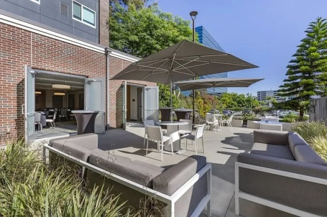 Poolside Patio Area at Cambria Hotel LAX