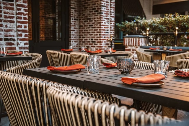 Patio Area at Descanso Restaurant: Los Angeles