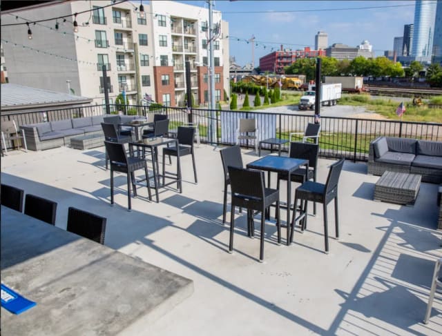 Pig Pen Rooftop Patio at Peg Leg Porker BBQ