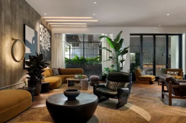 Living Room at Kimpton La Peer Hotel