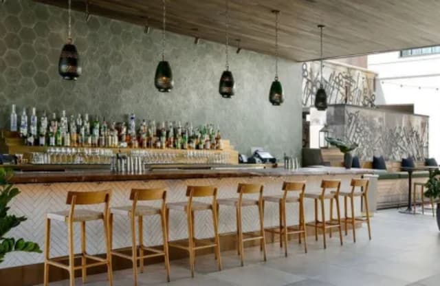 Courtyard Lounge at Kimpton La Peer Hotel