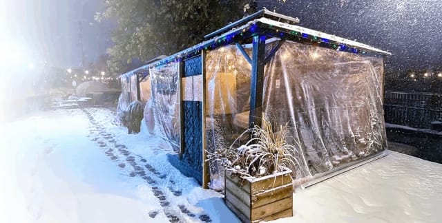 Wintergarden Heated Cabanas (NOV-MAR) at Land-Grant Brewing Company