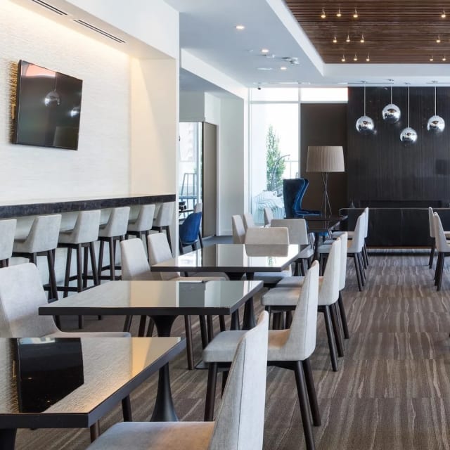 Fireplace Lounge at Level Los Angeles