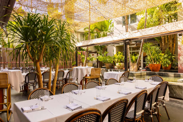 Outside Courtyard at Orange Blossom at Boulan Hotel