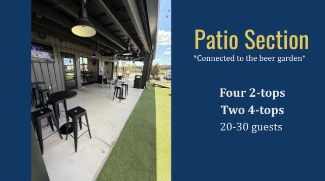 Patio at The Collective at Escape Brewing Company