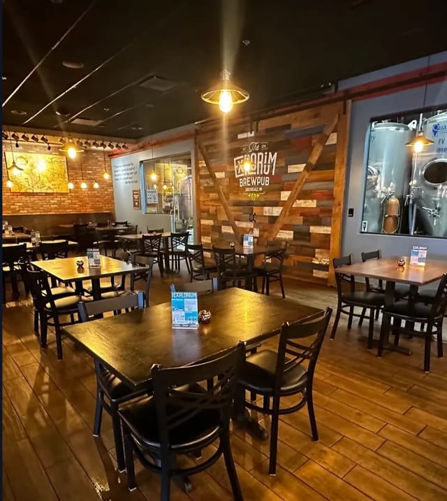 Brewery Dining Area at The Explorium Brewpub Greendale