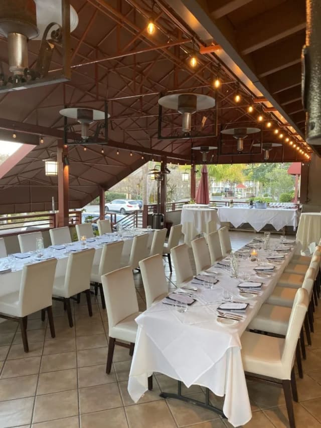 The Covered Patio at The Sea by Alexanders Steakhouse
