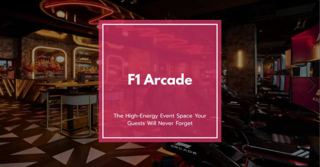 F1 Arcade: The High-Energy Event Space Your Guests Will Never Forget