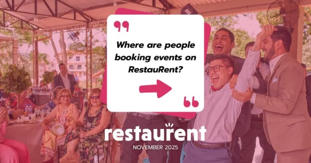 Where People Booked Events on RestauRent: November 2025 Recap