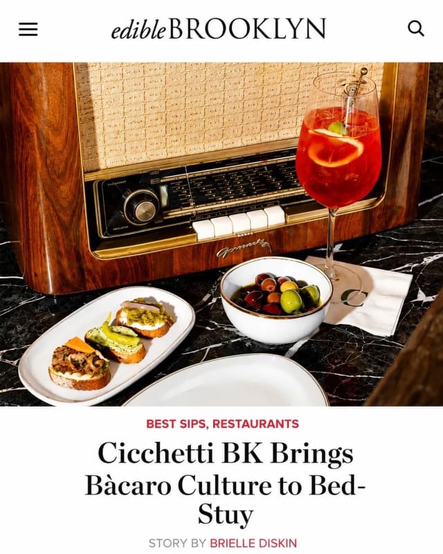 Edible Brooklyn: Cicchetti BK Brings Bacaro Culture to Bed-Stuy