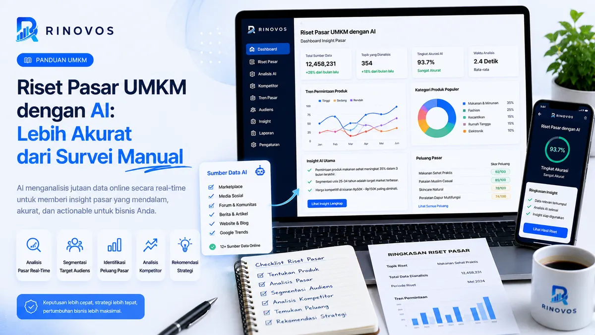 Riset Pasar UMKM dengan AI Lebih Akurat dari Survei Manual